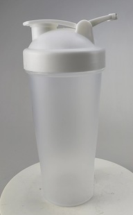 Высокий заказ Shake Cup Протеиновый порошок Спортивный чайник с мячом Milkshake Mixing Cup 600 мл Полноцветный логотип для печати