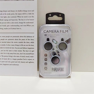 Applicable to Apple 14plus Lens Film Protection Ring for iphone13ProMax Mobile Phone Lens Sticker CD Pattern Metal Ring