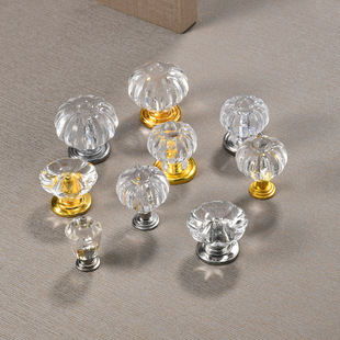Jingmao Furniture Crystal Acrylic Handle Wardrobe Cabinet Wardrobe Handle Drawer Transparent Makeup Box Drawer Cabinet