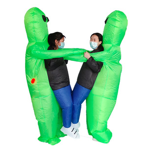 Alien inflatable costume ET props party performance funny props costume Halloween ghost hugging inflatable costume