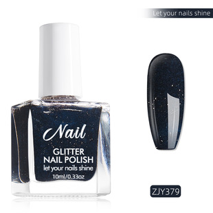 Stars fine flashing nail polish bright burst flashing water-free baking fast drying tasteless lasting not black hand popular can not tear