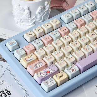 Cat Head Keycap MAO Hide-and-seek Personality Theme Five-sided Sublimation PBT customized mechanical keyboard keycap