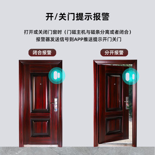 Smart door and window magnetic detector graffiti zigbee smart home sensor home door light sensor alarm