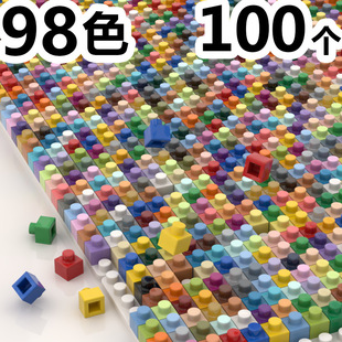 100 micro-grain mini Diamond building block accessories 4mmdiy building blocks 1x 1 pixel base low brick parts