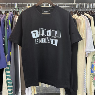 Cross-Border Export Wholesale Gradient Letter Ts Tiger Head Print Short-Sleeved Couple Casual Loose High Street T-Shirt for Men and Women
