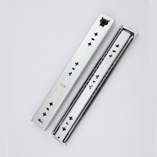 53 wide RV with self-locking heavy drawer slide rail bearing rail three-section buffer damping slide Industrial Track