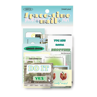 See Eslite Time and Space Mail Series-Sticker Pack Korean Creative Hand Account Material DIY Decorative Stickers 4