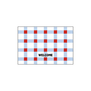 Geometric Plaid Korean Style Entrance Floor Mat Wire Ring Non-slip Foot Mat Entrance Mat Entrance Door Can Be Cut Foot Mat