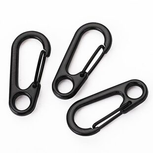 No. 3 Mini Mountaineering Buckle Small Zinc Alloy Hook Jewelry Backpack Keychain
