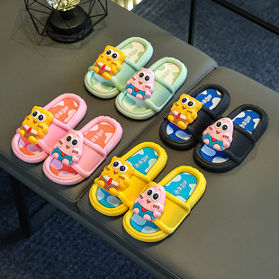 Children Boys and Girls Slippers Summer New 2025 Boys Slippers Indoor Bathroom Non-slip Baby Cute Cartoon