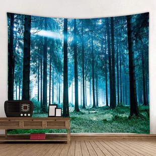 Forest Tapestry Home Decorative Landscape Tapestry Living Room Bedroom Decorative Tapestry Magic Tapestry Curtain Dormitory Bedroom