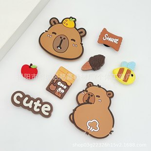 New cartoon cute DIY hole shoes accessories creative detachable three-dimensional shoes flower buckle shoes decorative buckle