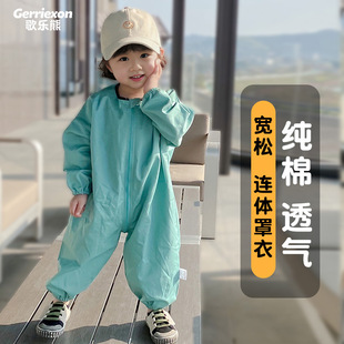 Infant Climbing Suit Mopping the floor Outdoor Baby Climbing Suit Baby's jumpsuit Outer overalls Pure Cotton Dirty-proof Clothes