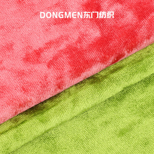 240g Warp Knitted Diamond Velvet Fabric Stretch Brushed Ice Velvet Pajamas Set Velvet Hat Fabric