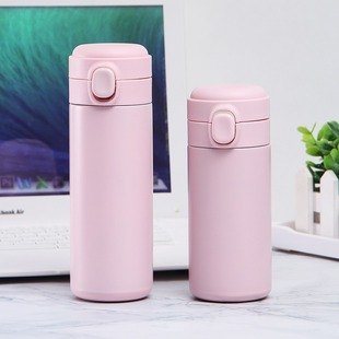 304 stainless steel thermos cup outdoor portable pocket cup bouncing cup double layer cup pea thermos cup wholesale