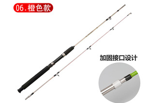 Factory wholesale foreign trade road Asian rod solid glass steel plug rod plug rod thread road Asian rod fishing rod export