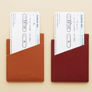 in stock passport registration card storage card bag PU leather air ticket ID card bank card storage short wallet card cover