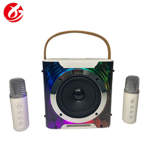 KD-203 Bluetooth Speaker Home Wireless K-song Audio Dual Microphone Microphone Mobile Outdoor Singing Home KVT
