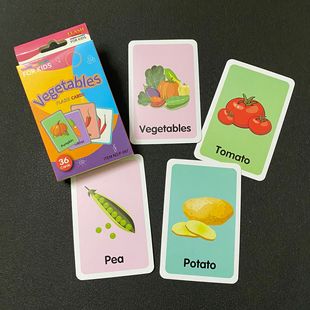 Infant Enlightenment Early Education English Word Recognition Card Color Visual Flash Card Teaching Aids Cross-border Flash Cards