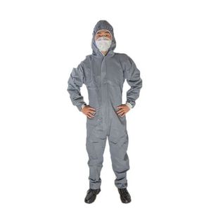 50g Grey Led Protective Clothing New PP Material Led Zipper Protective Clothing Dark Grey Dust-Free Thickened Isolation Clothing