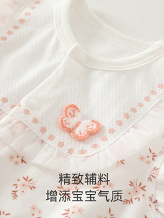 Ice Oxygen Cotton Baby jumpsuit Summer Girl Baby Climbing Wear Boneless Neonatal jumpsuit Baby Hare Clothes Baby Clothes