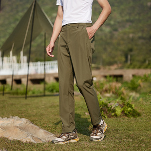 Lucky Deer Casual Quick-drying Pants 2024 Summer Outdoor Ice-sensing Sun-protection Comfortable Lightweight Breathable Stellistics Pants