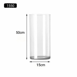 Acrylic Drop-Resistant Vase Aquatic Hydroponic Flower Arrange Rich Bamboo Transparent Straight Flower Decorative Living Room Floor-Standing Large