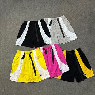 Corteiz Trendy New Stitching Jacket Loose Shorts European and American High Street Men's and Women's Breathable Casual Pants