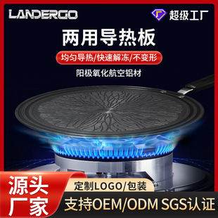 Customized gas stove heat conduction plate with handle thawing plate aluminum enamel pot pad heat conduction plate heat conduction sheet gasket