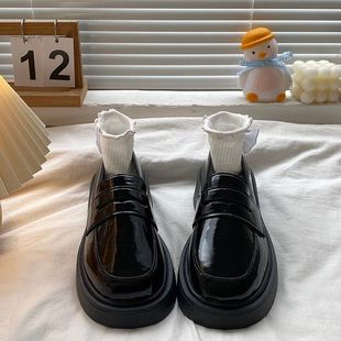 British Style Small Leather Shoes Women's 2023 Autumn New Japanese JK Uniform Shoes Retro All-match Korean Style Student Loafers
