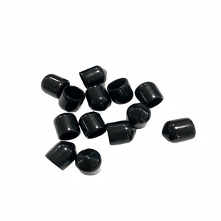 PVC rubber black rubber cap round pipe plug thread protective cap plastic pipe screw cap plug soft rubber cap