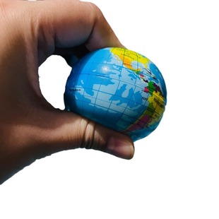 Cross-border solid sponge elastic soft ball children's educational early education toy ball map ball hand pinch decompression grip ball