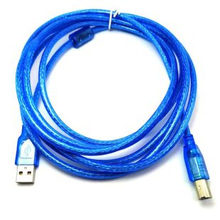 Transparent USB2.0 printing data cable square Port USB A/B printer cable PLC cable scanner cable servo