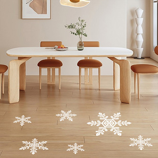 Cross Border Christmas White Snowflake Wall Stickers Kitchen Living Room Ground Bedroom Decorative Stickers Bathroom Self Adhesive Wallpaper