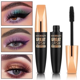 Cross-border makeup WEHEBEAUTY mascara plump curly long thick waterproof non-blooming lasting 4D eyelashes