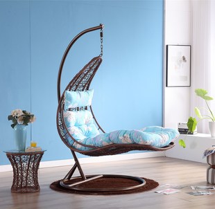 Hanging Basket Hanging Chair Swing Iron Cradle Adult Bird's Nest Balcony Indoor Rattan Chair Rocking Chair Small Hanging Chair Leisure Tourist Area