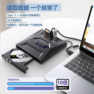 New private touch multi-functional seven-in-one USB external DVD burner factory direct large number of wholesale and retail production