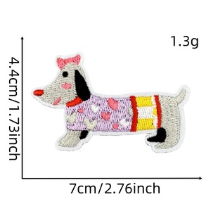 Computer Embroidery Cartoon Animal Cloth Sticker Color Puppy Embroidery Clothing Accessories Offer Wholesale Electric Embroidery Ironing Decal