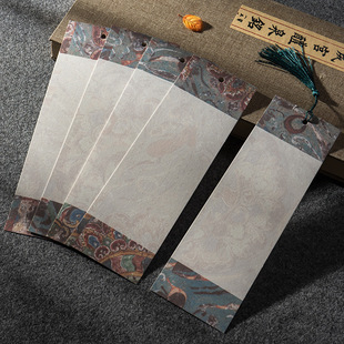 Dunhuang ancient style bookmark creative handwriting DIY blank calligraphy small Note Chinese style batik paper bookmark wholesale