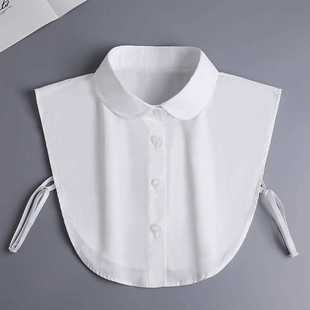 Women's Base Shirt with Fake Collar in Academic Clothing Korean Style All-match Doll Collar Summer Fake Collar