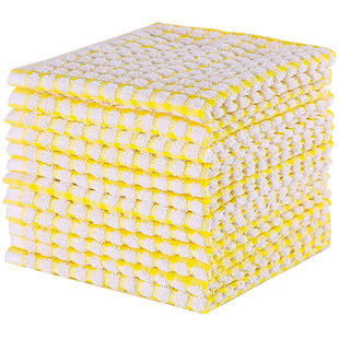 Absorbent logo tea towel all cotton dishwashing cloth rag kitchen towel scouring pad bar waffle kitchen rag