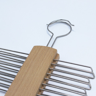 Solid Wood Tie Rack clothing store hotel multi-functional rotating solid wood belt rack tie rack hanger scarf rack