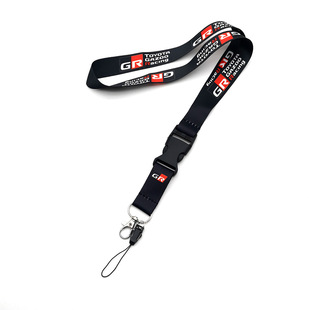 Guangzhou in stock JDM Car Modification Culture GR Chick Buckle Keychain Trailer with Shoulder Paber Hot Sale Wholesale