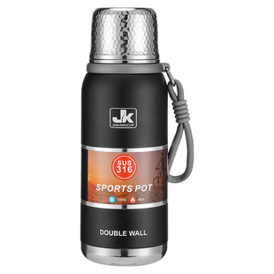 Outdoor 316 Stainless Steel Large Capacity Thermos Cup Portable Hammer Cover Business Gift Commemorative Cup Printing LOGO