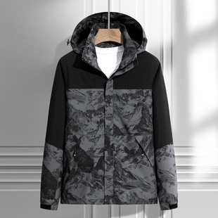 Winter 2023 Couple's Hooded North Style Stormtrooper Windproof Warm Casual Coat Jacket for Men and Women