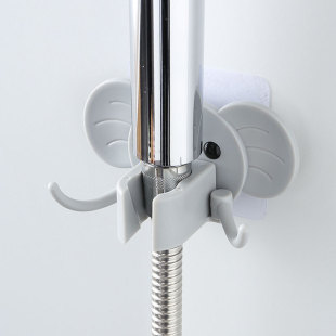 [Shower holder] adjustable multi-functional bathroom non-perforated seamless paste shower universal shower head base