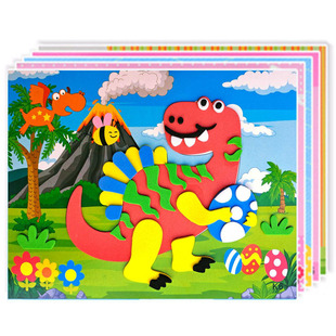 Children's EVA handmade 3D 3D stickers eva handmade stickers 3D stickers factory direct sales