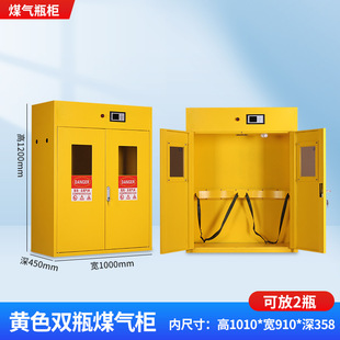 Gas cylinder cabinet explosion-proof safety cabinet gas tank cabinet acetylene oxygen liquefied gas double bottle laboratory cylinder storage box