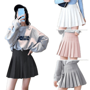 Girls Skirt Pleated Skirt Spring and Autum 2025 New Style Kidsren's Style Versatile Short Skirt Girls Preppy Style Skirt