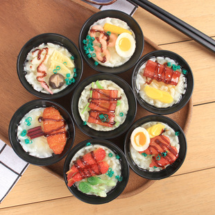 Artificial food sushi rice model Japanese eel rice cooking window decoration artificial food pendant